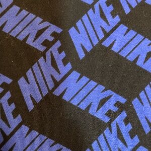 Nike Sweatshirt Blue Logo Pattern